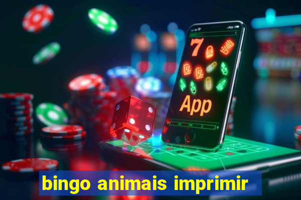 bingo animais imprimir